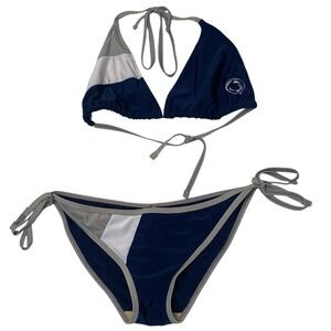 Penn State Nittany Lions Bikini Set Swimsuit Womens M/L Collegecore‎ Y2K Summer